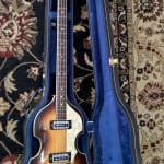 Musician's gear electric bass 2025 case violin shaped black