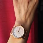 The Commuter Three Hand Date Rose Gold Tone Stainless Steel Watch