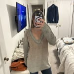 Ombre Knit V-Neck Sweater - Pink Multi