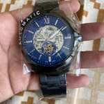 Townsman 48 mm Automatic Black Stainless Steel Watch - ME3182 - Fossil