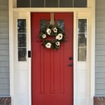 Faux Magnolia Flowers And Leaves Wreath