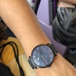 Hagen Slim Mother of Pearl Midnight Steel Mesh Watch SKW6472 Skagen