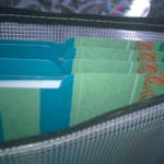 Heytea Mesh Zipper Pouch Document Bag Plastic Zip File Folders