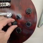Black Perri's Guitar Knob Novelty Fridge Magnets Musicians /  Guitarist Gift 