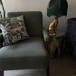 Dark Teal Jungle Jacquard Embroidered Throw Pillow