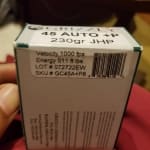 Grizzly Cartridge High Performance Handgun 45 ACP +P Ammo 230 Grain Jacketed Hollow Point Box of 20
