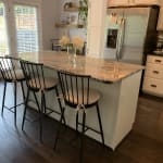 Neal Black Steel Counter Stool