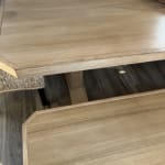 Belfort Wood Trestle Farmhouse Dining Table