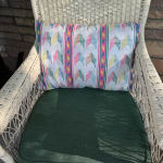 Multicolor Arrow Stripe Indoor Outdoor Lumbar Pillow