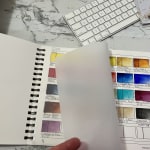 Painter's Color Diary 9x12 Wire Bound Pad, Watercolor