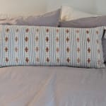 Extra Wide Diamond Stripe Indoor Outdoor Lumbar Pillow