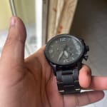 Nate Chronograph Black Stainless Steel Watch JR1401 Watch Station