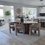 Savio Oval Light Brown Eucalyptus Outdoor Dining Table
