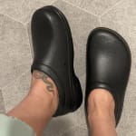 crocs on the clock white