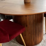 Mango Wood Vertical Ribbed Cake Stand - World Market