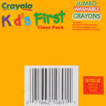 Crayola. 528389 Jumbo Classpack Crayons 25 Each of 8 Colors 200/Box for  sale online