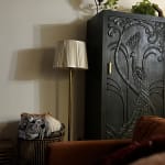 Ivory Pleated Cotton Scalloped Table Lamp Shade