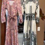 Tie-Waist Maxi Dress - White Multi