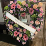 Always Remember™ Floral Heart Tribute- Pastel