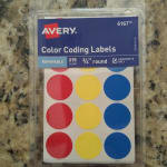 Avery Color Coding Labels Removable Assorted Neon 315 Count ...