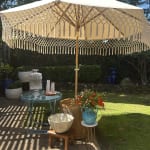 Natural 9 Ft Replacement Umbrella Canopy With Fringe