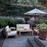 Calero Natural Teak Outdoor Loveseat