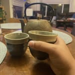 Fuji Rimmed Ceramic Teacup Set Of 4