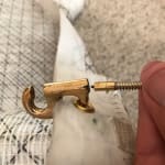  Brass Jib Hank size 3 from a consignment of old stock