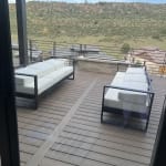 Segovia Black Metal Outdoor Couch