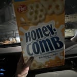 Post Honeycomb Breakfast Cereal: Big Real Honey Flavor