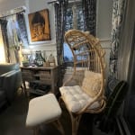 Fallon Natural Rattan Cocoon Chair with Cushion