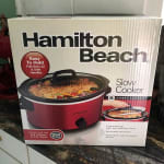 Hamilton Beach 6 Quart Slow Cooker, Red