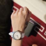 Dayle Three-Hand Date White Silicone 