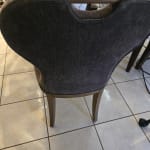 Ella Mink Chenille Upholstered Dining Chair Set of 2