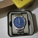 Barstow Three Hand Smoke Stainless Steel Watch FS5508 Fossil