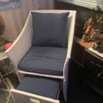 Forever Wicker Chair with Ottoman