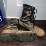 McRae 10" Style 6189 All-Leather Combat Panama Sole Blem Boots Black 