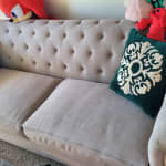 Green Velvet Embroidered Medallion Throw Pillow