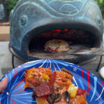 Blue Terracotta Fish Pizza Oven