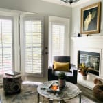 Lilac Shag Checkered Daisy Throw Pillow