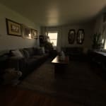 Sansur Rustic Pecan Live Edge Wood Coffee Table