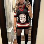 Adult Jason Voorhees Hockey Dress – Friday the 13th-Adult Medium 