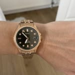 FB-01 Three-Hand Date Rose Gold-Tone 
