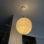 White Pleated Paper Globe Collapsible Hanging Lantern - World Market