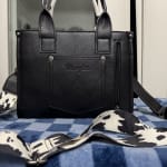 Allover Cow Print Cross Body Mini Tote