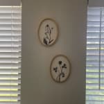 Blue Oval Botanicals by Dan Hobday Framed Wall Art 2 Piece