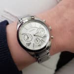 Modern Courier Midsize Chronograph Stainless Steel Watch BQ3035 Fossil