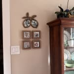Antique Brass Lemons Double Picture Frame