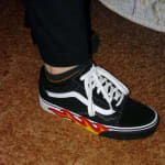 Flame cut out old skool vans 2025