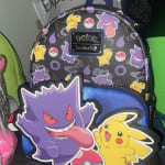 Loungefly Pokemon Ghost Type AOP Mini Backpack RARE Gengar Plus Others  Purple